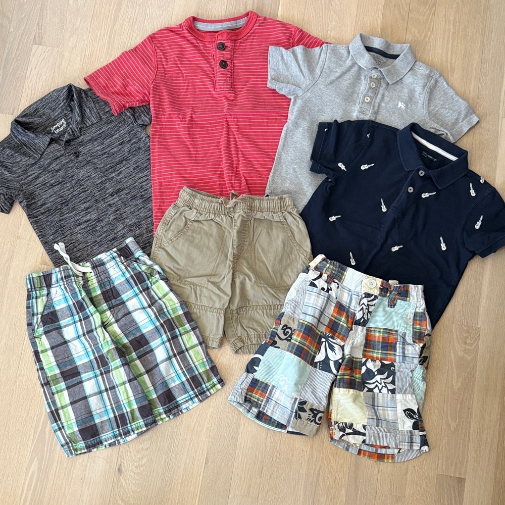 Boys' Polo Shirts and Shorts Set